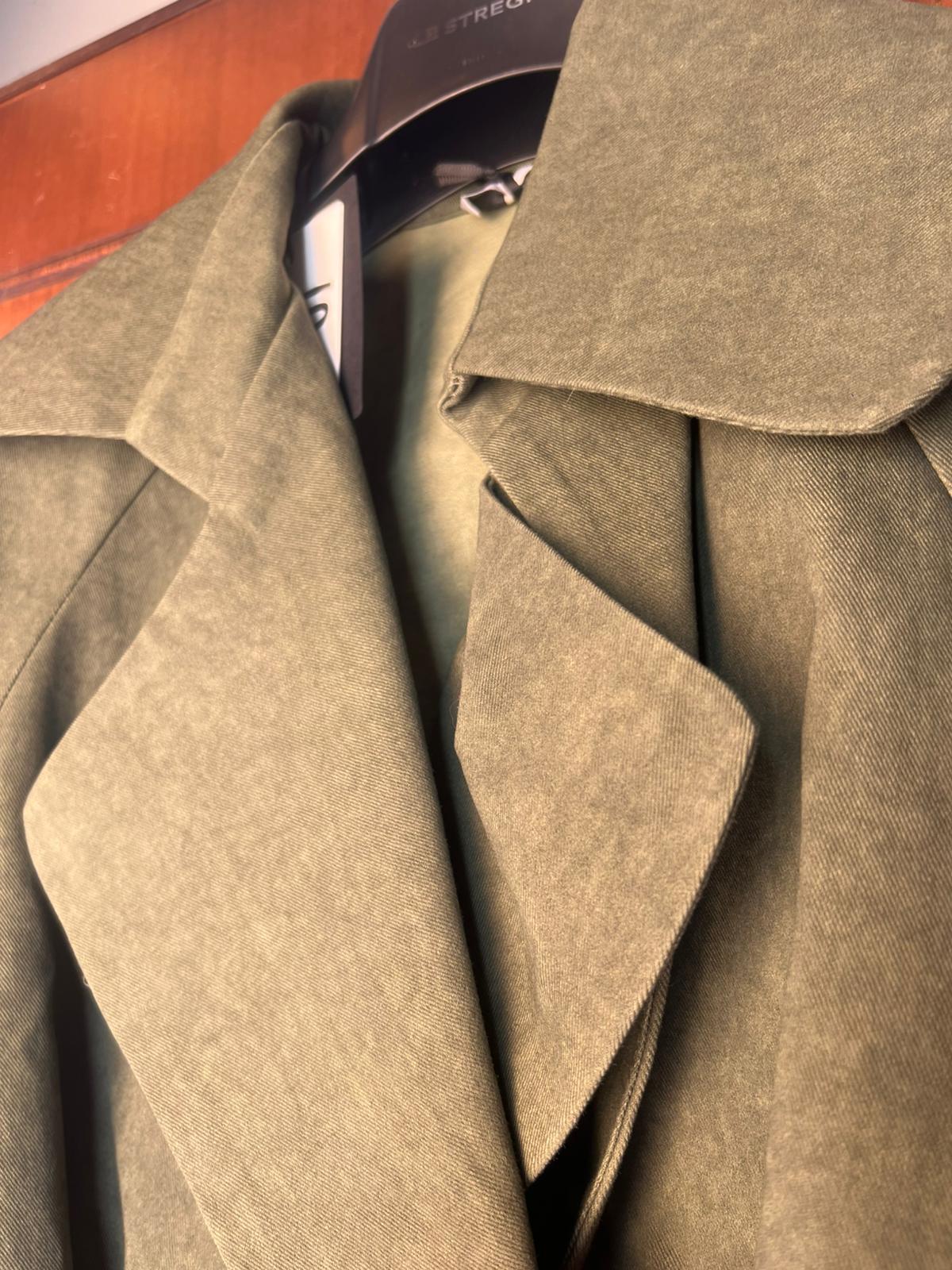 Trench cotone strutturato