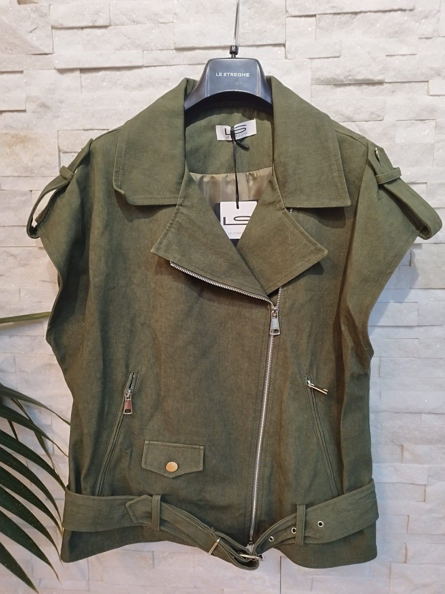 Gilet chiodo verde militare