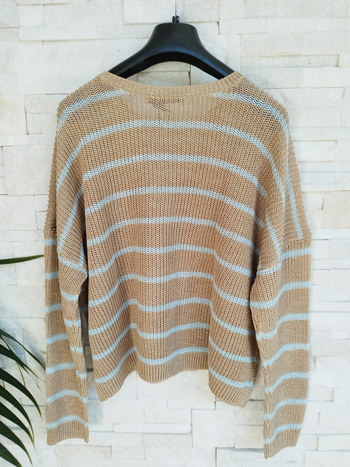 Maglia girocollo a righe