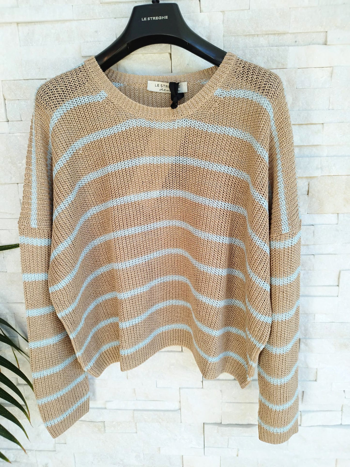 Maglia girocollo a righe