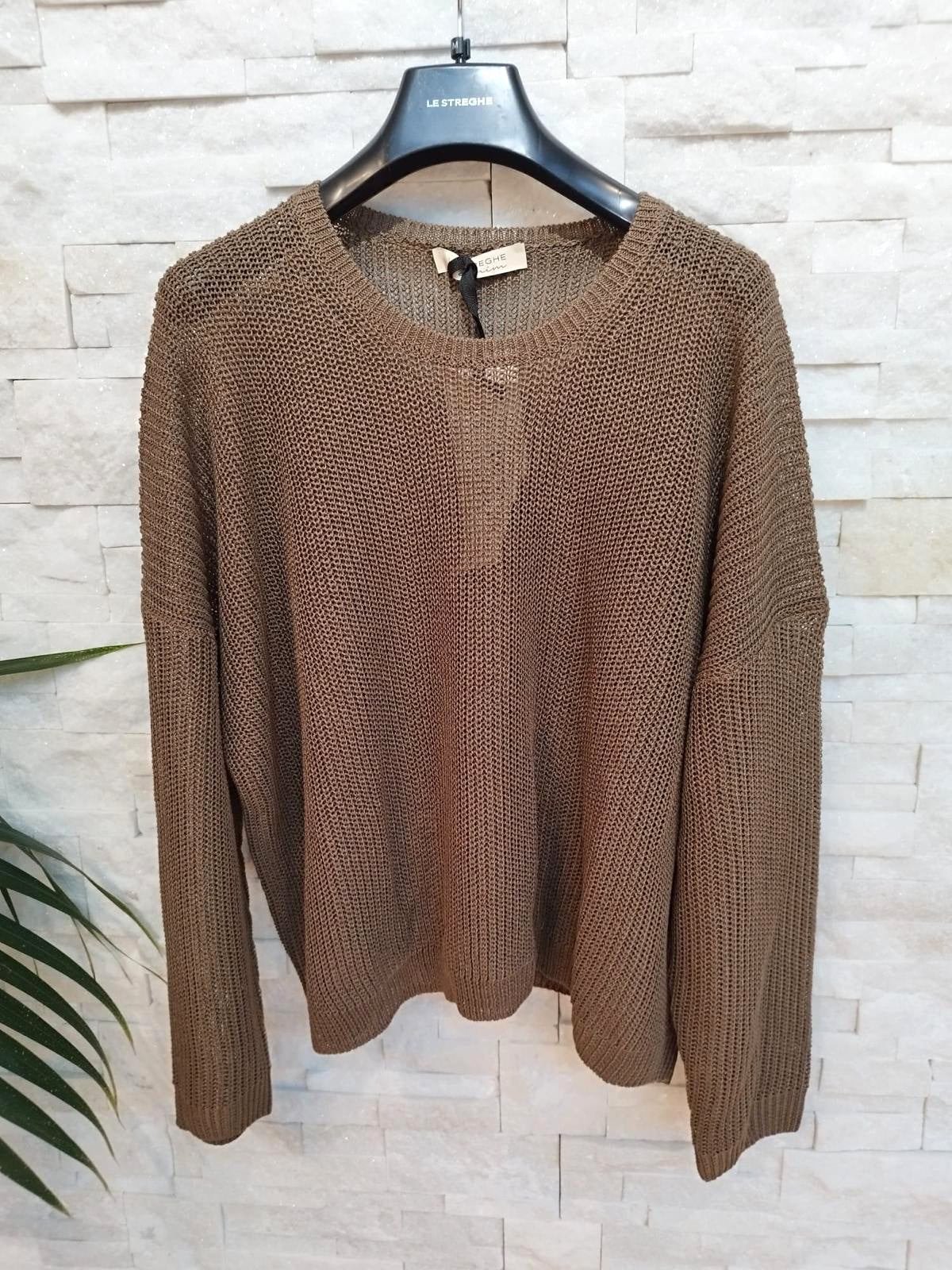 Maglia girocollo colore moro
