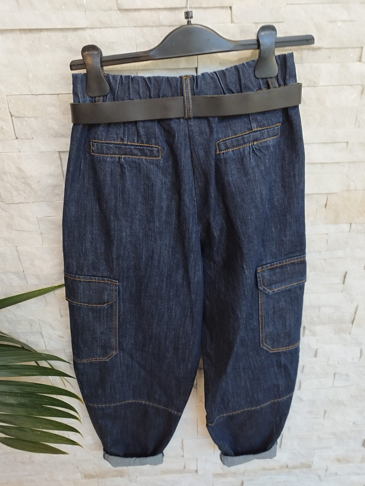 Pantalone denim scuro