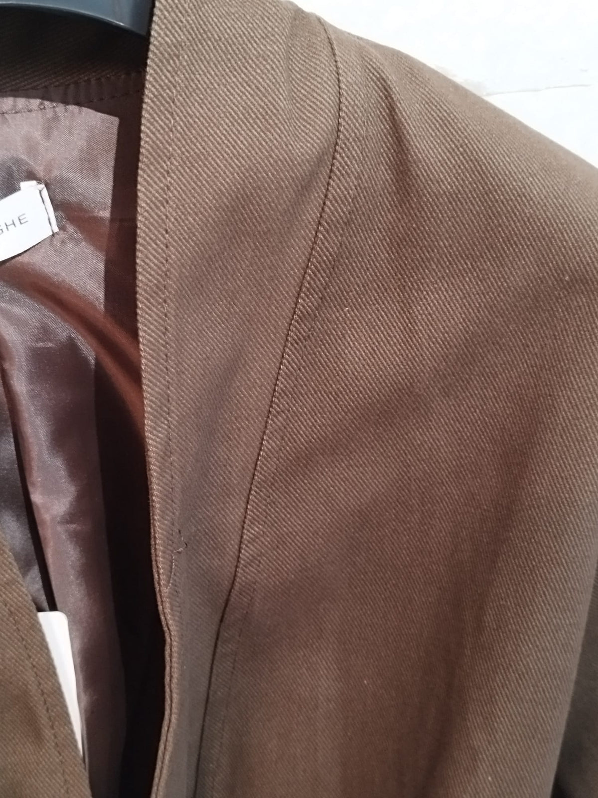 Giacca kimono con cintura colore moro