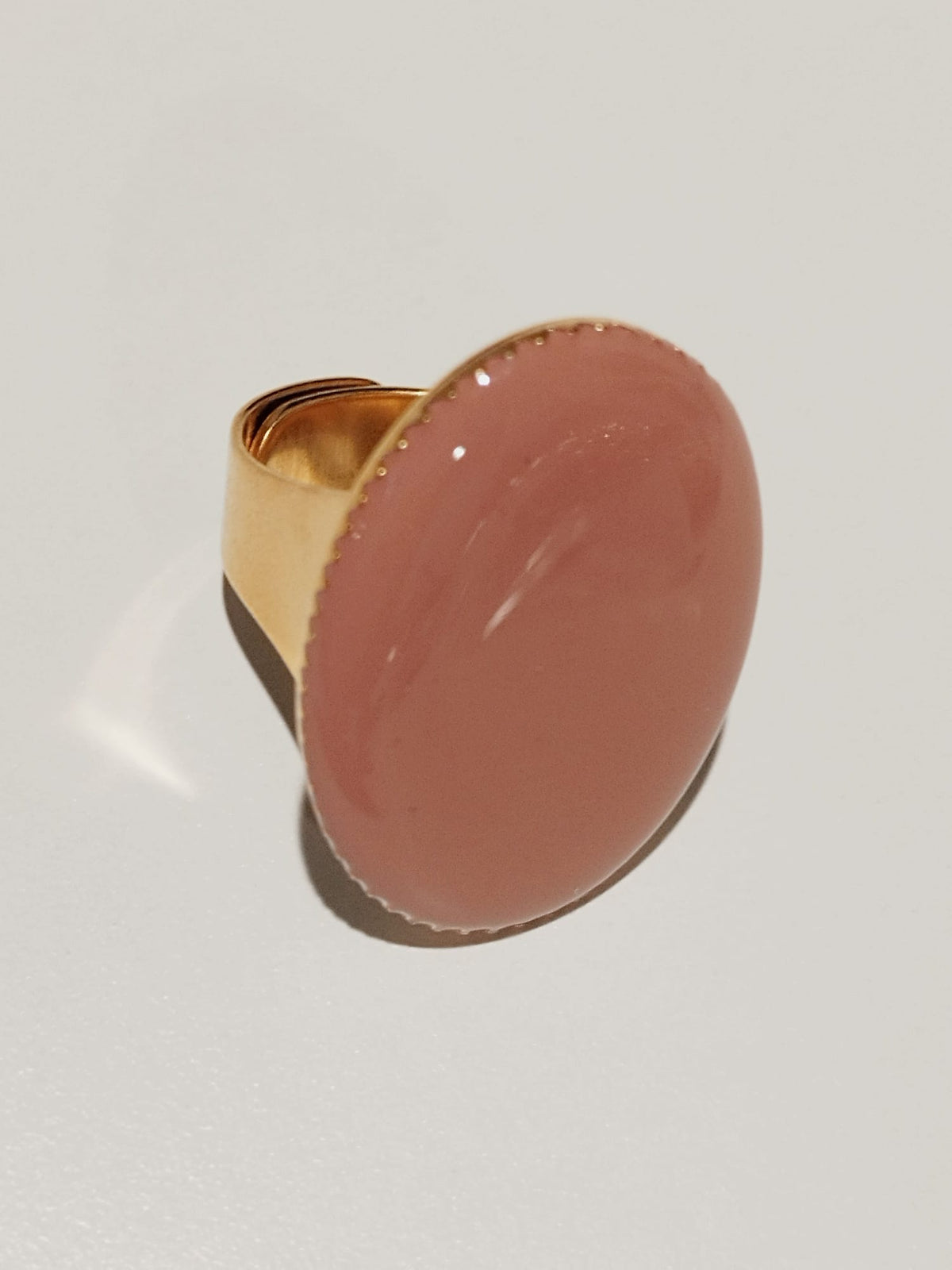 Anello Asya colore gold e rosa antico