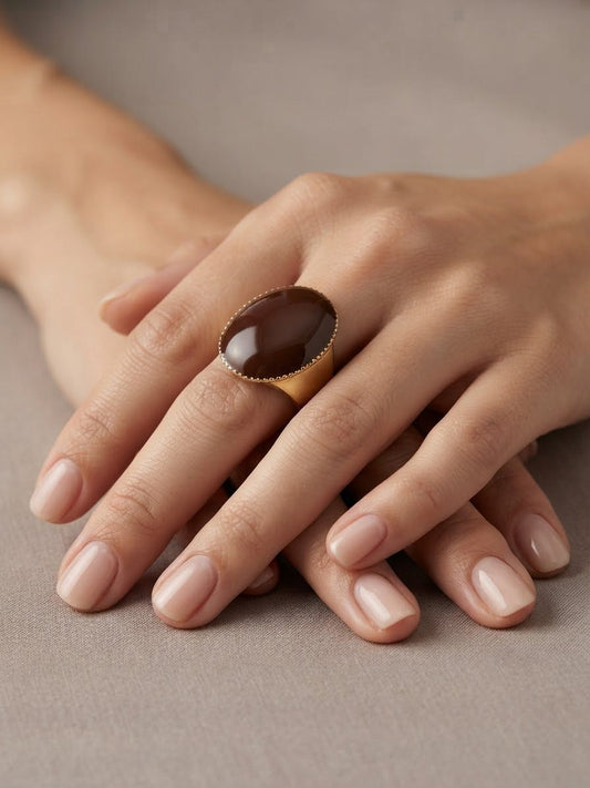 Anello Asya colore gold e moto