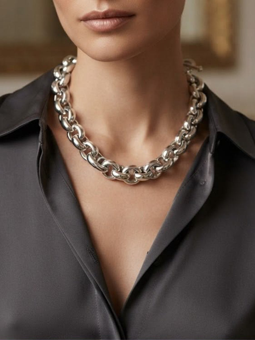 Collana idol colore argento